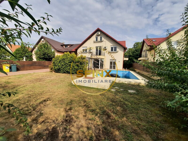 Vila spatioasa si luminoasa cu piscina si curte, in apropiere de British School,